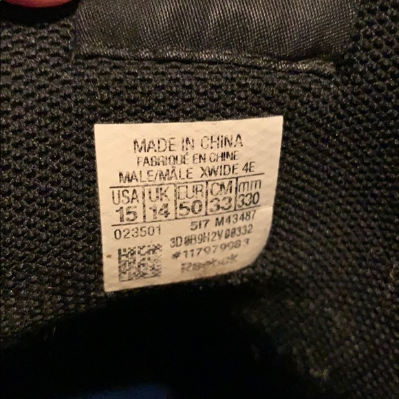 Reebok Hi-Top Size 15 - Picture 4 of 4